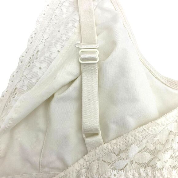 Wacoal Halo Lace Floral Wire-Free Bralette Soft Cup Adjustable Straps Sand 38 - Picture 11 of 16